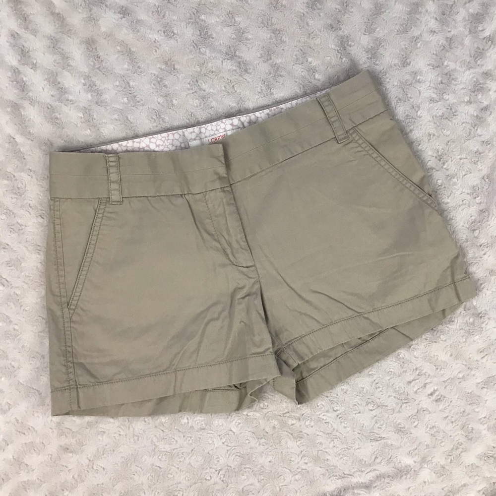 J. Crew Chino Shorts Khaki Broken In Size 2 Tan